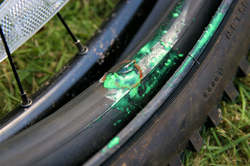 Green goo 2024 bike tire